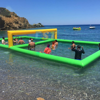 Hermétique Prix de gros d'usine Terrain de volley-ball gonflable flottant en mer Terrain de volley-ball gonflable portable
