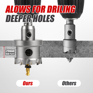 Công cụ Cắt coban cho thép không gỉ tấm sắt kim loại PVC mở <span class=keywords><strong>TCT</strong></span> lỗ thấy Vonfram cacbua nghiêng lõi khoan bit - Product Image 4