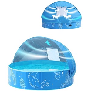 <span class=keywords><strong>Piscine</strong></span> pliable avec parasol, <span class=keywords><strong>piscine</strong></span> portable <span class=keywords><strong>pour</strong></span> enfants, <span class=keywords><strong>piscine</strong></span> de jeu aquatique, <span class=keywords><strong>piscine</strong></span>-tente de plage - Product Image 6
