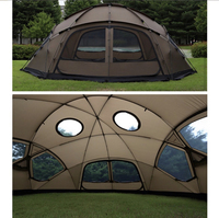 Tente dôme en forme de demi-boule Offre Spéciale Tente étoilée de camping en plein air en tissu noir de haute qualité