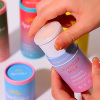 Nouveau design de contenant pour déodorant cosmétique en stick 30ml 50ml 75ml, tube de déodorant à remplissage par le bas, contenant de déodorant roll-on en stick