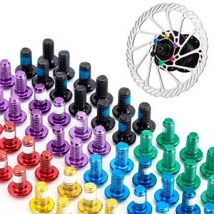 12 pièces/lot vélo frein à disque Rotor boulon T25 Torx M5 * 10 acier inoxydable vis de fixation frein à disque vtt cyclisme accessoire pièces outil