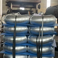 Codo de 90 grados Sch40 para soldadura a tope, forjado, para tubería de agua, con extremo biselado, radio largo, de acero inoxidable