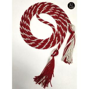 Cordón de Honor Entrelazado Blanco y Verde Azulado Premium, Borla de 4 Pulgadas, Cordón de Graduación de 60 Pulgadas, Accesorio de Reconocimiento Académico - Product Image 4