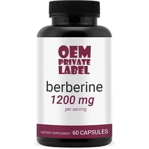 OEM Herbal Extract Supplements Berberine Hydrochloride HCL 500mg Berberine Capsules With Ceylon Cinnamon Immune Heart Support OE