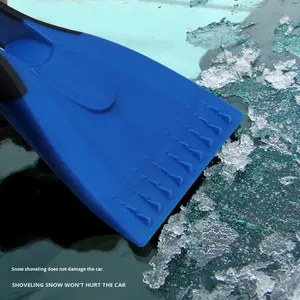 Grattoir à glace HONGLILAI CC001H-02 d'hiver, en plastique et silicone, avec poignée antidérapante, poignée de sac personnalisée, mini grattoir multifonctionnel pour glace et <span class=keywords><strong>givre</strong></span> - Product Image 4