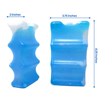 Produits les plus vendus 2025 Usine En Gros Personnalisé Brique De Glace Bouteille Refroidisseur Gel Vague Forme Glacière