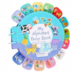 Libro de Actividades 3D Reutilizable para Preescolares, con Letras para Combinar, Práctica de Control del Lápiz y Pegatinas, para Niños y Niñas - Product Image 1