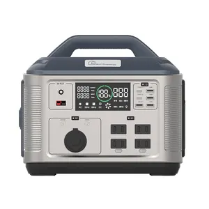 220v Lifepo4 Portable Power Station 700w Power Bank 700Wh Portable Power Station with Solar Panel