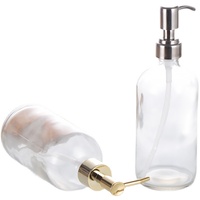 Bouteilles de vaporisateur d'ambiance en verre ambré givré écologiques et recyclables avec bouchon à vis de 4 oz, 8 oz, 120 ml, 250 ml pour brume corporelle, huile capillaire et lavage des mains