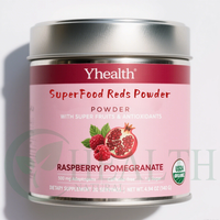 Poudre de fruits rouges naturels mélangés, poudre de grenade en vrac, mélange de fruits personnalisé pour préparation de boissons