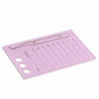 Palette de rangement rectangulaire en acrylique IRISMANLI pour extensions de cils, avec aimants, boîte de rangement pour colle à extensions de cils, pinces, présentoir