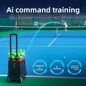 Macchina Intelligente per Servizio <span class=keywords><strong>Tennis</strong></span> T7 Pro AI con Controllo Intelligente Multi-Modalità, Portatile in ABS e Lega di Alluminio per Allenamento <span class=keywords><strong>Tennis</strong></span> - Product Image 4