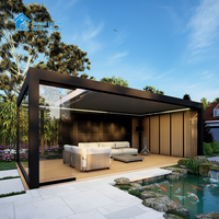 Pergola moderne en aluminium Sweet Home avec système de toit pliant intelligent, pavillon extérieur imperméable pour terrasse de jardin
