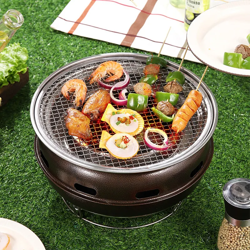 Tavoli da barbecue coreani staccabili da tavolo multifunzionale addensati a carbone di legna per barbecue coreano senza fumo da ristorante