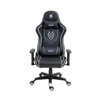 Chaise de jeu ergonomique pour adulte personnalisée, professionnelle, de luxe, pivotante, inclinable, design moderne, avec cuir et métal.