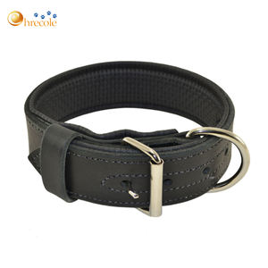 लक्जरी कस्टम शीर्ष अनाज पु वीगन लुढ़का चमड़े का मार्टिंगेल धातु बकल सामरिक पालतू कुत्ते कॉलर और कुत्तों के लिए चूके सामान - Product Image 1