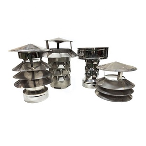 Cappa per Canna Fumaria Sospesa per Tubo Flessibile da 5 Pollici - Terracotta Verniciata a Polvere - Product Image 6