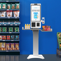 Distributeur automatique de cartes, kiosque de paiement en libre-service pour supermarché, lecteur de codes-barres à écran tactile, SDK intérieur