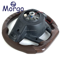Accessoires intérieurs automobiles Volant en fibre de carbone forgée personnalisé avec LED pour Dodge Chrysler 200 300 300C 2011-2014