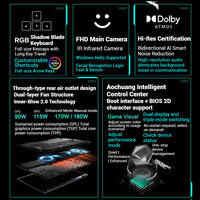 Tianxuan 6 Pro untuk Laptop Gaming AMD R9 9955HX Notebook Gamer RTX 5070 16 inci 2.5K 165Hz Windows 11 SSD