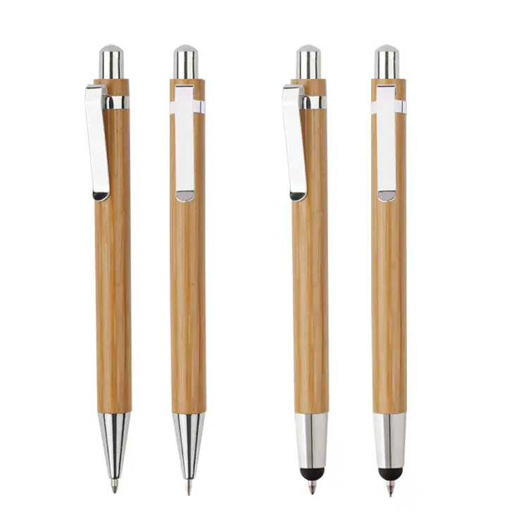 Best selling good quality products normal promotional bamboo ball pen