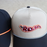 Casquettes de golf personnalisées avec logo brodé et perforations laser, casquette de baseball sportive imperméable à 5 panneaux, casquette réglable avec cordon pour l'extérieur, vente en gros