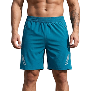 Shorts de sport premium pour hommes avec boucle porte-serviette, séchage rapide, tissu anti-humidité avec poches, pratiques pour l'exercice physique - Product Image 2