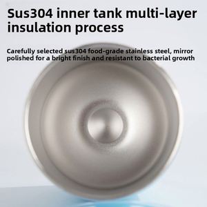 12oz U Shaped Eggshell Insulated Cup 304 Stainless Steel Leakproof Portable Travel Mug With Lid <b>for</b> Car Mount Outdoor Office - Product Image 4