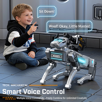Robot chien mécanique IA télécommandé, jouet animal intelligent avec caméra 8K, fonction pulvérisation d'eau, interaction via application pour enfants