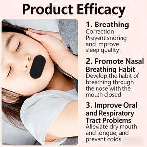 Cinta Adhesiva Bucal Antirronquidos para Dormir, Venta al por Mayor <span class=keywords><strong>de</strong></span> Fábrica, Cinta Deportiva para Reducir la Respiración Bucal y Mejorar la Respiración Nasal - Product Image 5