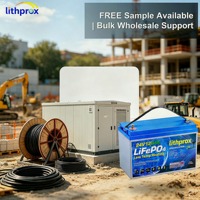 Baterai Industri LFP 24V 120AH Heavy Duty LiFePO4 untuk Peralatan Dermaga Pemuatan, Bersertifikasi RoHS CE UN38.3 FCC, Solusi OEM ODM