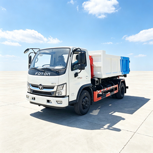 รถบรรทุกเก็บขยะแบบตะขอเกี่ยว Foton Revo ขนาด 12 ลูกบาศก์เมตร รถบรรทุกตู้คอนเทนเนอร์แบบถอดได้ รถขนส่งขยะสำหรับเทศบาล จัดส่งจากโรงงาน - Product Image 5