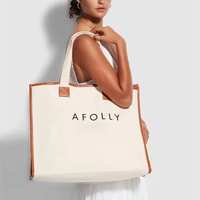 Tas jinjing kapas kanvas wanita model baru, desain cantik, kapasitas besar, MOQ rendah, cocok untuk ekspor, dengan logo.