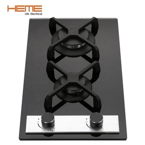 30cm Glass Gas Cooker <b>Stove</b> 2 Burner Cooktop (PG3020BG-EC2BA) - Product Image 1