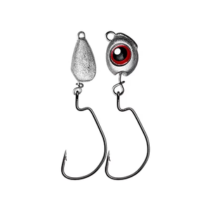 Commercio all'ingrosso 3.5g 5g 7g 10g 3D occhi testa di piombo gancio testa di Jigging in acciaio ad alto tenore di carbonio resistente Crappie Jig teste di pesca - Product Image 1
