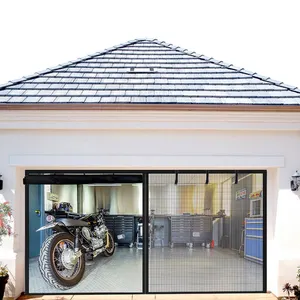 Yaz sıcak satış garaj perde manyetik emme fiberglas ekran perdesi kolay monte perde garaj kapısı