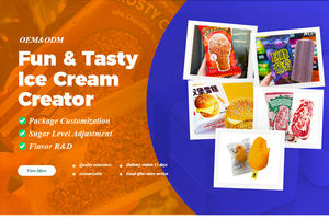 Produk Baru Es Krim Rasa Mangga Bentuk Drumstick Ayam Besar, Aroma Mangga yang Kuat, Lembut & Halus, Camilan Penenang Panas yang Menyenangkan - Product Image 4