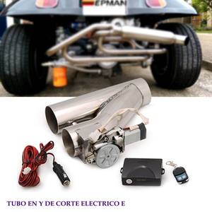 Universal <span class=keywords><strong>2</strong></span>/ <span class=keywords><strong>2</strong></span>,25/ <span class=keywords><strong>2</strong></span>,5/ <span class=keywords><strong>2</strong></span>,75/ <span class=keywords><strong>3</strong></span> pulgada de <span class=keywords><strong>escape</strong></span> CATBACK TURBO eléctrico E recorte Y tubo con control remoto AF-CUTNEW - Product Image 1