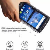 Alta calidad 4 + 64GB 4,5 pulgadas Industrial PDA Android 13 Terminal móvil de mano resistente NFC WiFi escáner de código QR para Stock