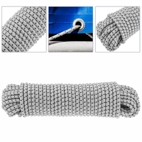 Cordon élastique 8 mm en polyester haute résistance résistant aux UV pour abri, gazebo, camping, tente, bâche, applications sportives de plein air