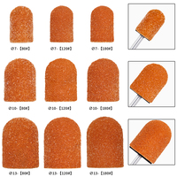 Pédicure soins polissage bloc de sable pied cuticule enlever outil plastique Nail Art perceuse bouchons de ponçage