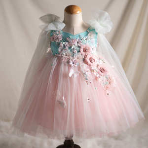 I bambini indossano le bambine <span class=keywords><strong>abiti</strong></span> da festa per ragazze professionali che indossano ragazze trasparenti Smart abito da <span class=keywords><strong>damigella</strong></span> d'onore - Product Image 4