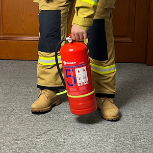 Extintor de Incendios Portátil con Ruedas de Acero para Hogar y Hotel, 5 kg, Polvo Seco <span class=keywords><strong>ABC</strong></span>, Personalizado para la Lucha Contra Incendios - Product Image 4