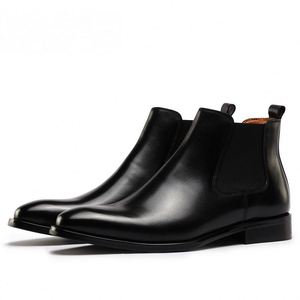 Autumn New Men's Business Ankle Leather <b>Boots</b> Non-Slip Waterproof Breathable Chukka <b>Boot</b> Fashionable Gentleman's Luxury Designed - Product Image 2