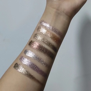 Chất lượng cao tùy chỉnh trang điểm Eyeshadow Palette lâu dài làm cho thương hiệu của riêng bạn mỹ phẩm Sparkle kim loại Eyeshadow - Product Image 5