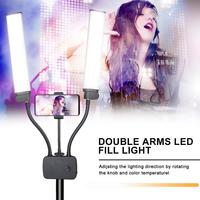 PROMO EXCEPTIONNELLE : Bande lumineuse LED double bras avec écran LCD pour studio photo et diffusion en direct MX-45