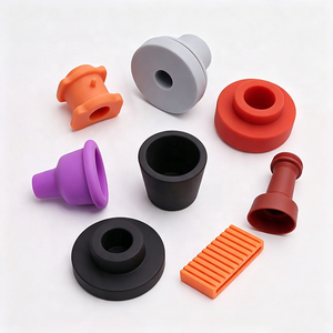 High Temperature Silicone <b>Rubber</b> Bushing Grommet Sleeve Seal Manufacturer Molding Custom Vibration Damper Automotive Industrial - Product Image 2