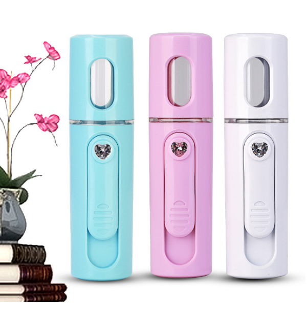 Увлажняющий косметический перезаряжаемый ультразвуковой увлажнитель для лица с USB-кабелем для ухода за кожей