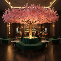 Arbre artificiel de cerisier en fleurs de 3 m, plante artificielle pour la décoration de restaurant, café, vitrine